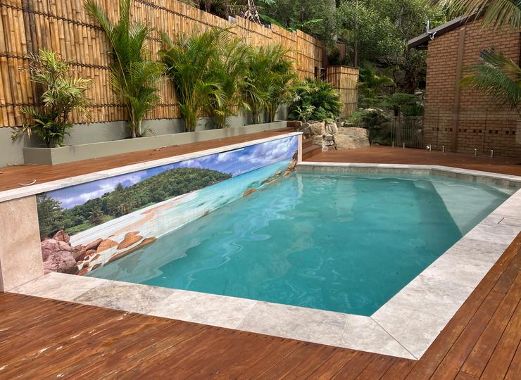 Pool coping artwork Sydney