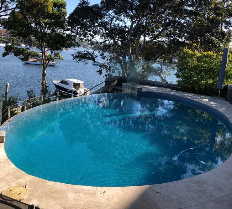 Travertine pool surround Sydney